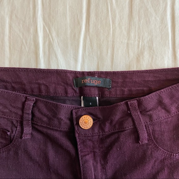 Refuge Maroon Skinny Jeans - Picture 3 of 3
